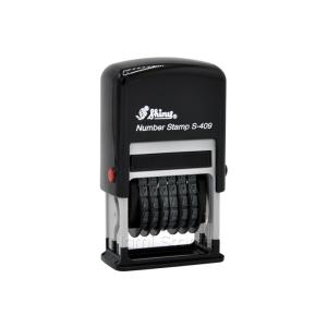 مهر شماره زن 6 رقم با ارتفاع اعداد 4 میلی‌متر Shiny S-409 - فارسی 